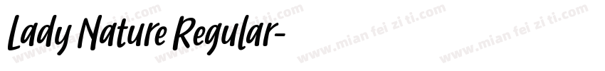 Lady Nature Regular字体转换
